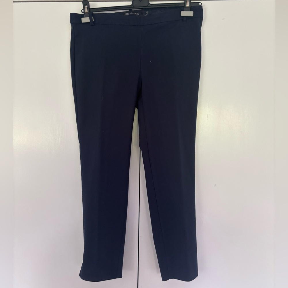 Zara Navy Dress Pants with Slim Fit and Full Length Size Large